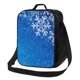 thumbnail image 1 of Disketp Blue Christmas With Snowflakes Bolsa Térmica Estampada para Almuerzo, Lonchera para Hombres y Mujeres Adultos, 1 of 7