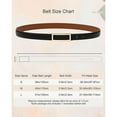 thumbnail image 3 of AWAYTR Women Reversible Leather Belt - Two-in-One Women Skinny Belt for Causal Jeans, 3 of 5