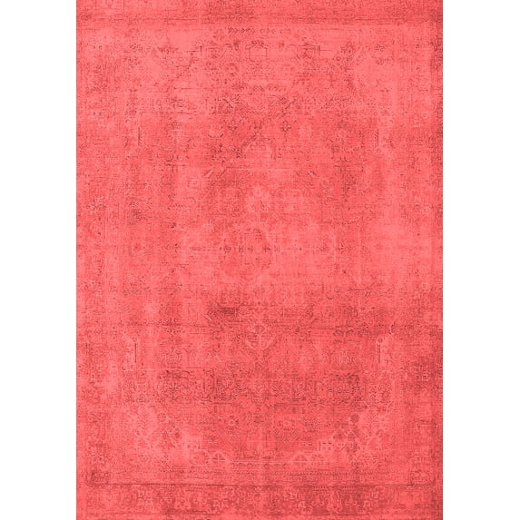 Ahgly Company Indoor Rectangle Oriental Red Industrial Area Rugs, 2' x 4'