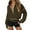 Army Green, variant on Sweatshirts for Women Cropped Half Zip Hoodie Long Sleeve Pullover Winter Lined Athletic Top for Casual Streetwear Womens Long Sleeve Tops Pink XXL