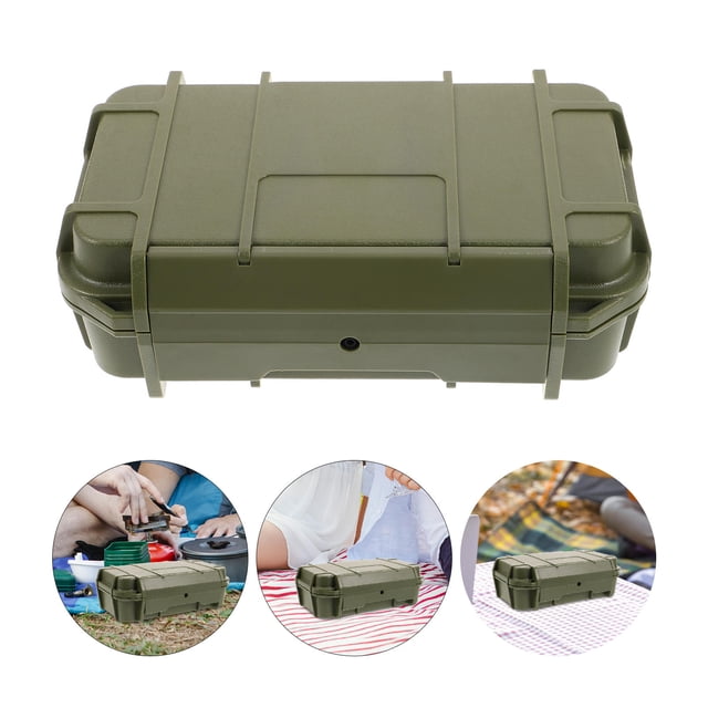 OULII 1Pcs Conteneur Étanche 8.3x5.1x2.8in Boîte de Rangement Scellée pour Hommes Femmes Aventures en Plein Air