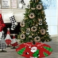 thumbnail image 5 of 1 hoja de decoración de fondo de árbol con estampado fino creativo rojo, suministros de decoración navideña, 5 of 5