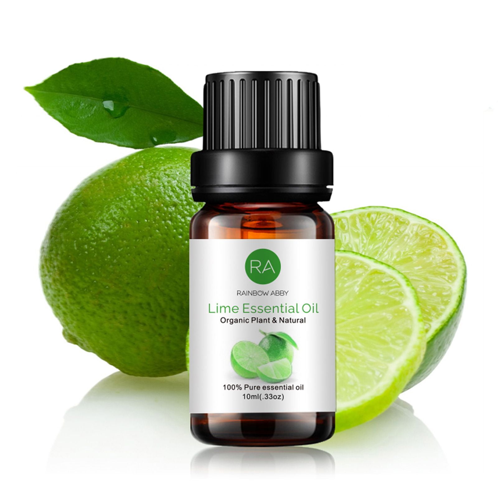 Lime Essential Oil 100% Pure Organic Therapeutic Grade Lime Oil for Diffuser, Sleep, Perfume, Massage, Skin Care, Aromatherapy, Bath - 10ML