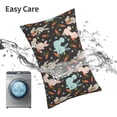 thumbnail image 6 of Cauagu Rabbit Is Eating Carrots Print Pillow Covers with Envelope Closure,1PC Pillow Cases Decorative Pillow Case for Bed & Couch, Pillows Not Included-14"x20", 6 of 6