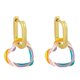 thumbnail image 5 of Nuevos pendientes colgantes con forma de corazón romántico y de amor para mujer, color blanco | Código de modelo 4148 Blanco, 5 of 5