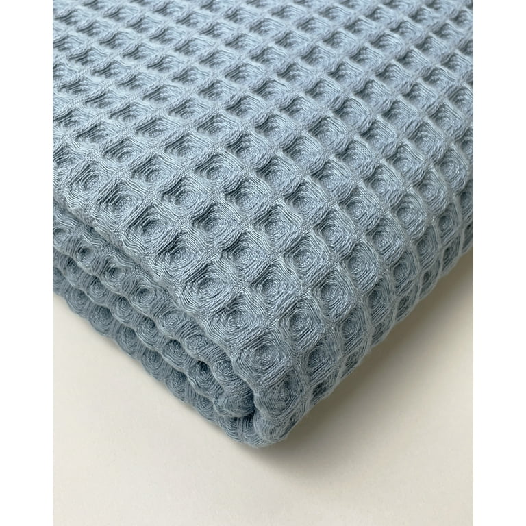 Stonewashed Soft Cotton Waffle Knit Bath Towels