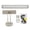 Brushed Nickel, variant on Gold Rechargeable LED Wall-Mounted Gallery Light by Studio Décor - Adjustable Light Angle with 3 Light Functions - 1Pack
