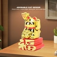 thumbnail image 3 of Gato de la Suerte con Energía Solar Adorno de Gato de la Fortuna con Sensor de Luz y Brazo Ondulante para Decoración de Tableros de Instrumentos de Escritorio del Hogar 315 X ANGGREK Otros, 3 of 8