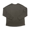 thumbnail image 2 of Eddie Bauer Men's Relaxed Fit Double Knit Shirt, Crewneck Soft Cotton Long Sleeve T-Shirts for Men - Black Medium, 2 of 2