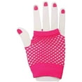 Fuschia Fingerless Mesh Gloves