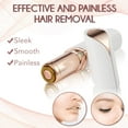 thumbnail image 2 of Facial Hair Remover for Women Rechargeable, 1 x Replacement Heads Included,Ladies face Shaver, Electric Facial Hair Remover Painless,for Cheeks, Chin ,,arms, 2 of 5
