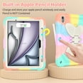 thumbnail image 3 of For iPad A16 11th 10th Generation 2025/2022 Case, Rugged Hybrid Cover with Butterfly Wings Hidden Kickstand Pencil Holder Adjustable Shoulder Strap Drop Resistant Anti-Scratch Fashion Case,Colorful, 3 of 6