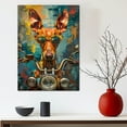thumbnail image 5 of Pharaoh Hound Dog Poster Riding A Motorcycle - Pharaoh Hound Dog Canvas Wall Art For Bedroom Decor - Kitchen Wall Decor - Dog Wall Art Canvas, 5 of 6