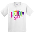 thumbnail image 3 of Inktastic Colorful Birthday Girl Youth T-Shirt, 3 of 5
