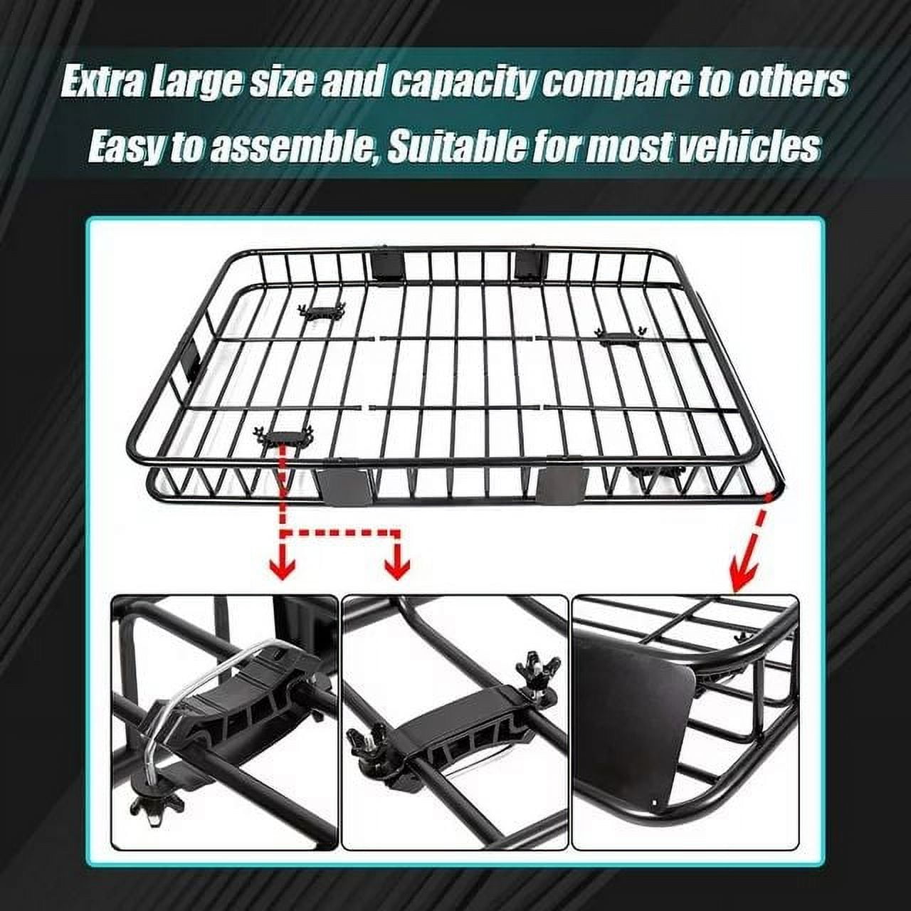 Kojem 64 Universal Roof Rack Basket, Expandable Philippines Ubuy