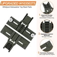 thumbnail image 4 of TAPDRA W10350375 Dishwasher Rack Adjuster Kit Polymer Grey for Whirlpool Kenmore Dishwasher Accessory, 4 of 7