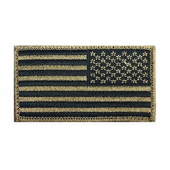 STA-BRITE Reversed U.S. Flag Patch, OCP, Hook Fastener