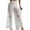 White, variant on Womens Swimsuit Cover Up Jacquard Sunscreen Beach Pants Chiffon High Waist Wide Leg Pants Bikini Loose Casual Pants White Swimsuit Cover Up