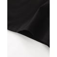 thumbnail image 4 of Women's Casual Crew Neck Short Sleeve T-Shirt, Polyester Blend (95% Polyester, 5% Spandex), Knit Fabric with Medium Stretch, Geometric Gesture Eye Pattern Print, Black Graphic Tee for All Seasons, Co, 4 of 6