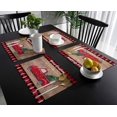 thumbnail image 3 of Christmas Placemat for Dinning,Red Black Buffalo Plaid Check Table Placemat Set of 6-Cotton Linen Waterproof Cloth Table Mat-Truck Xmas Tree Place Mat,Washable Easy Clean Fabric,Holiday Dinner Decor, 3 of 6