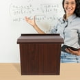 thumbnail image 3 of Fichiouy Foldable Tabletop Podium Portable Presentation Podium with Angled Surfacefor Churches Classrooms, 3 of 12