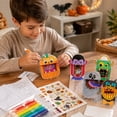thumbnail image 6 of Halloween Folding Watercolor Art Kit for Student with 8 Coloring Pages, 2 Sticker Sheets, and 6 Watercolor Pens, for Travel Kids Activity, Halloween Party Favors for Student, and, 6 of 6