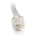 thumbnail image 2 of C2G 14ft RJ11 6P4C Straight Modular Cable - RJ-11 Male - RJ-11 Male - 14ft - Silver, 2 of 3