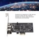 thumbnail image 3 of Tarjeta PCIe 1x A 1394, 800mbps PCIe Firewire Riser Riser Riser Diseño de Chips Dual de Alta Velocidad Enchufe y Juego para 1394a 4 Pines, 3 of 7