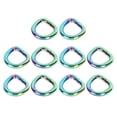 thumbnail image 2 of 10 anillas en D para bolso, anilla plana en D, accesorios resistentes para correa de cinturón de bolso 3.8x12.5x13.5mm, 2 of 9