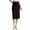 Brown, variant on Women's Pencil Skirt Mid Length Slim Fit Stretchy Work Skirt High Waist Bodycon Elegant Formal Womens Skirts Beige M