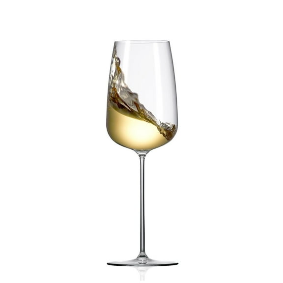 Orbital 48 Wine, 17 oz. Crystal White Wine Glass, Set of 2