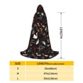 thumbnail image 2 of Honeii Animal Koi Fish Print Poncho Cape, Cloak Coat, Snuggly Hooded Wearable Blanket, Hooded Cape For Teenagers,Halloween Costumes-Medium, 2 of 7