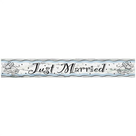 12' Foil Just Married Banner