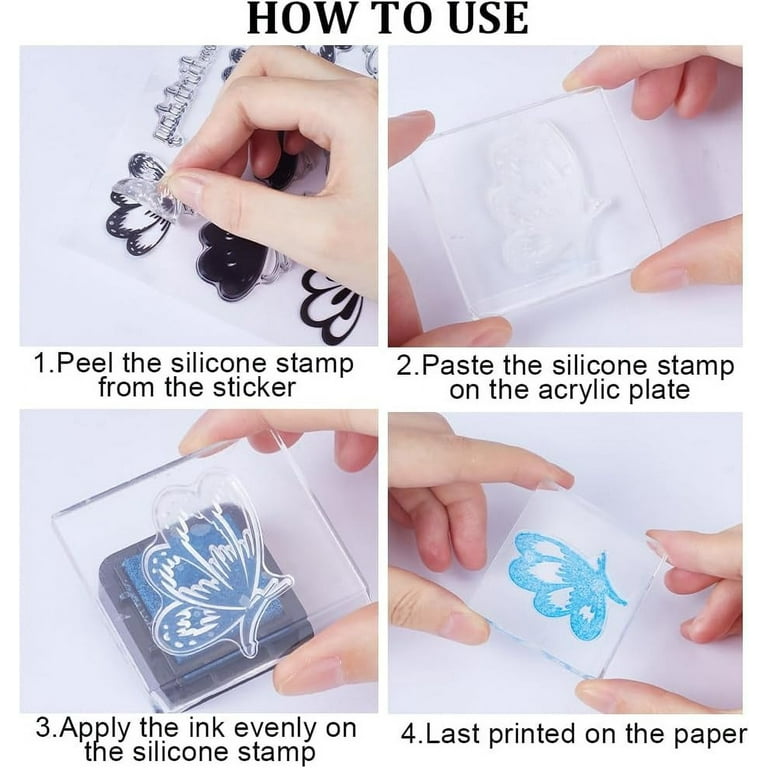 BlingGlow Clear Transparent Silicone Stamp - DIY Scrapbooking, Card Making, Photo Album Craft Stamp