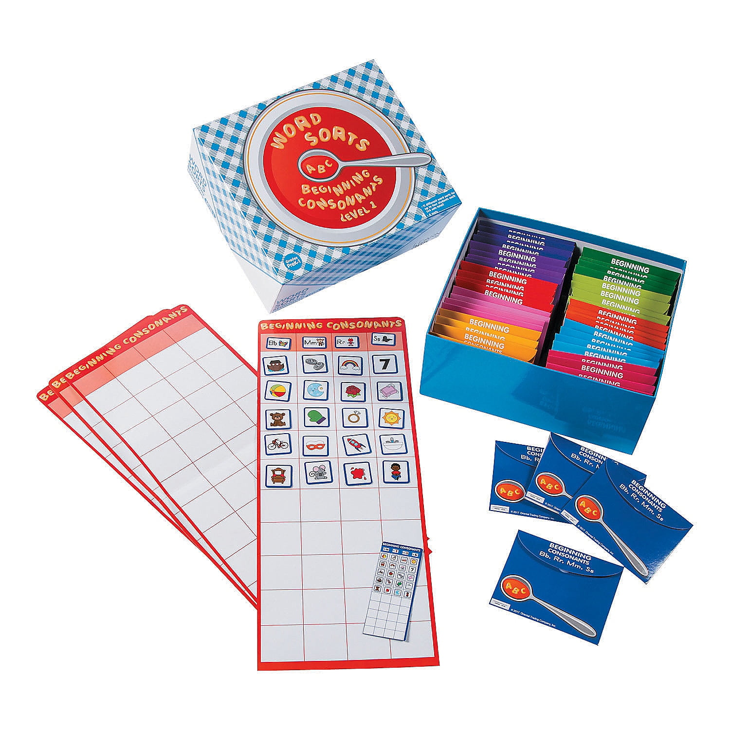 Word Sort Game Level 1 Beginning Conson  Educational  67 Pieces