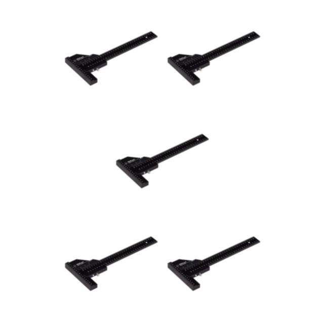 Speravity Herramienta de calibre de ángulo de carpintería de precisión de trazador de aleación de aluminio tipo T de 0-280mm Type2 NO2