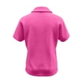 thumbnail image 5 of MEZZALL Women T-Shirts Knit Solid Color Lightweight Short Sleeve Shirt With Classic Lapel Collar Vacation Tops, 5 of 5