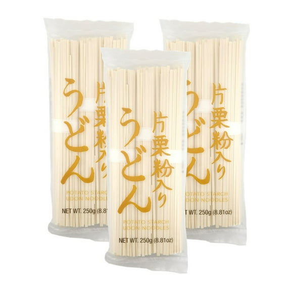 Udon Katakuriko Udon Potato Starch Noodles Net Wt. 250 G. / 8.81 Oz. (Pack of 3)
