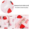 thumbnail image 5 of Estuche transparente para lápices de 2 piezas, neceser de PVC con estampado de frutas, ideal para maquillaje, viajes y lavado, para mujeres y niñas, color blanco, pequeño., 5 of 5