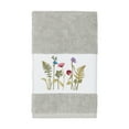 thumbnail image 2 of Authentic Hotel and Spa  Grey Turkish Cotton Wildflowers Embroidered Hand Towel, 2 of 3