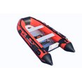 thumbnail image 1 of BOATIFY 10.8 ft Inflatable Boat Raft Fishing Dinghy Pontoon Boat Kayak with Aluminum Floor-Red, 1 of 3