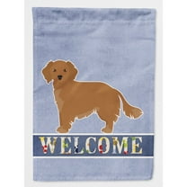 Carolines Treasures CK3678CHF Small Greek Domestic Dog Kokoni Welcome Flag Canvas House Size  Large multicolor