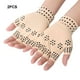 thumbnail image 4 of Sonducket Alivie el dolor con guantes sin dedos de terapia magnética, aplicaciones amplias compactas y ligeras guantes y mitones punto negro de la piel, 4 of 6