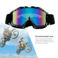 thumbnail image 5 of 4-FQ Motorcycle Goggles Dirt Bike Goggles, Motocross Goggles, Windproof Dustproof Scratch Resistant Ski Goggles Protective Safety Glasses, PU Resin(Color lens Marble Black frame), 5 of 7