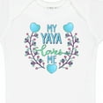 thumbnail image 4 of Inktastic My Yaya Loves Me with Hearts and Flowers Boys or Girls Baby Bodysuit, 4 of 5