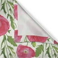 thumbnail image 6 of Ambesonne Poppy Flower Valance & Curtain, Leaves Petals Romance, 55"x36", Green Pink Cream, 6 of 6