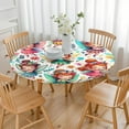 thumbnail image 3 of Colorful Fairy Princess Pattern Round Fitted Tablecloth with Elastic Edge,Dining Table Cover Waterproof,Outdoor Round Tablecloth for Camping,Dining,Indoor and Outdoor, 3 of 7