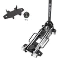 thumbnail image 2 of Black Flag™ Eliminator 1.5-Ton Low-Profile Aluminum Racing Jack with Dirt Wing and Large Saddle Upgrade, 3,000 lb Capacity, Quick-Lift Pump, Wide Body Design, Track Pit Use, 2 of 16