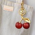 thumbnail image 5 of RKSTN Cherry keychains 26 Letters Cherries Keychains Bags Pendants Accessories Car Keychains, 5 of 5