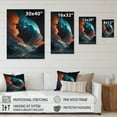 thumbnail image 4 of Designart Futuristic Landscape Galaxy I Canvas Wall Art, 4 of 5